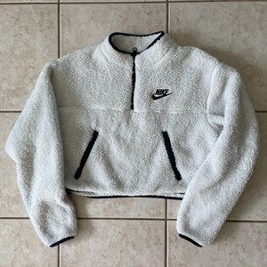 WOMENS NIKE CROPPED FLEECE ZIP UP